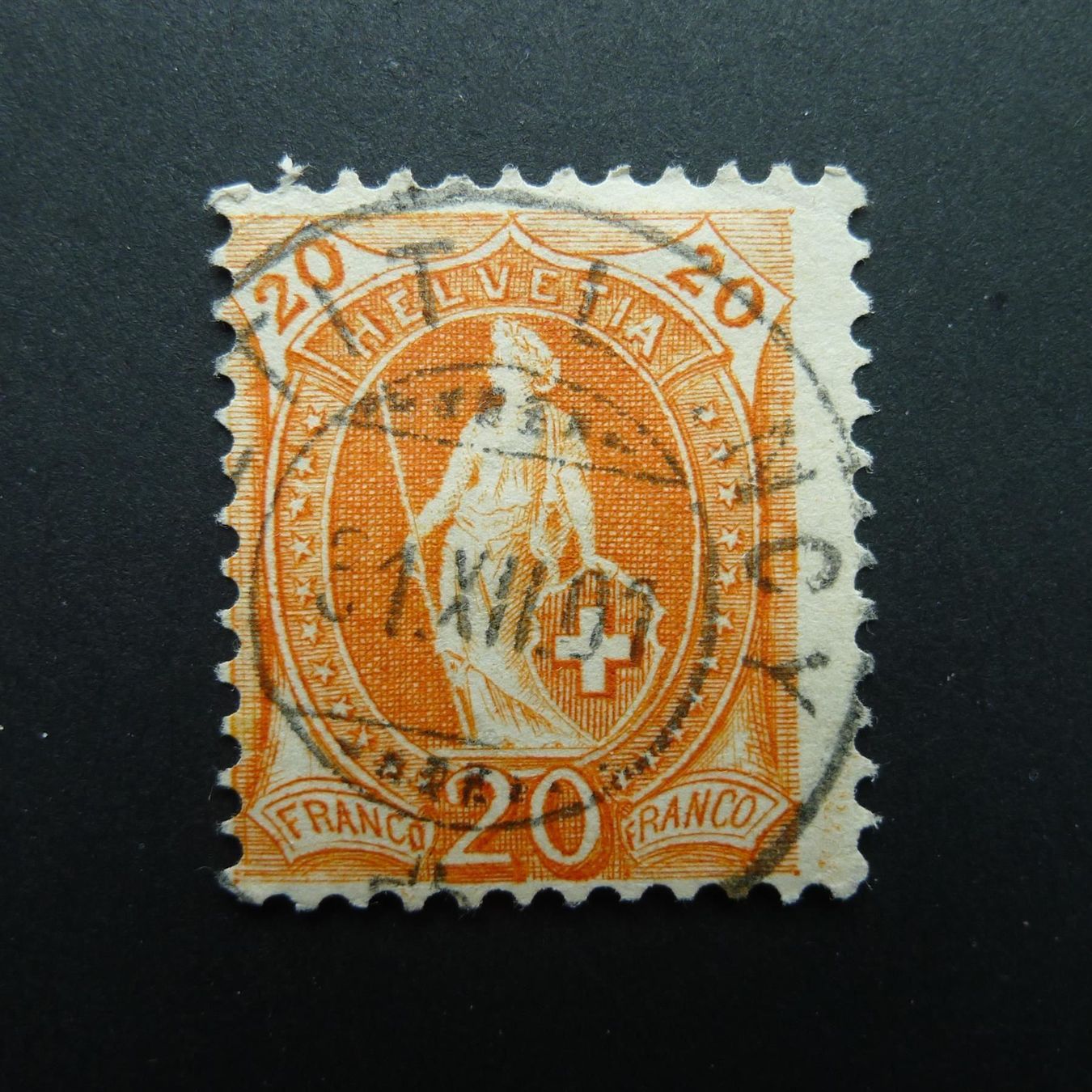Alle Briefmarken: 1903 Nr. 66E mit Vollstempel – Gebraucht aus Dagmersellen von wyss1982