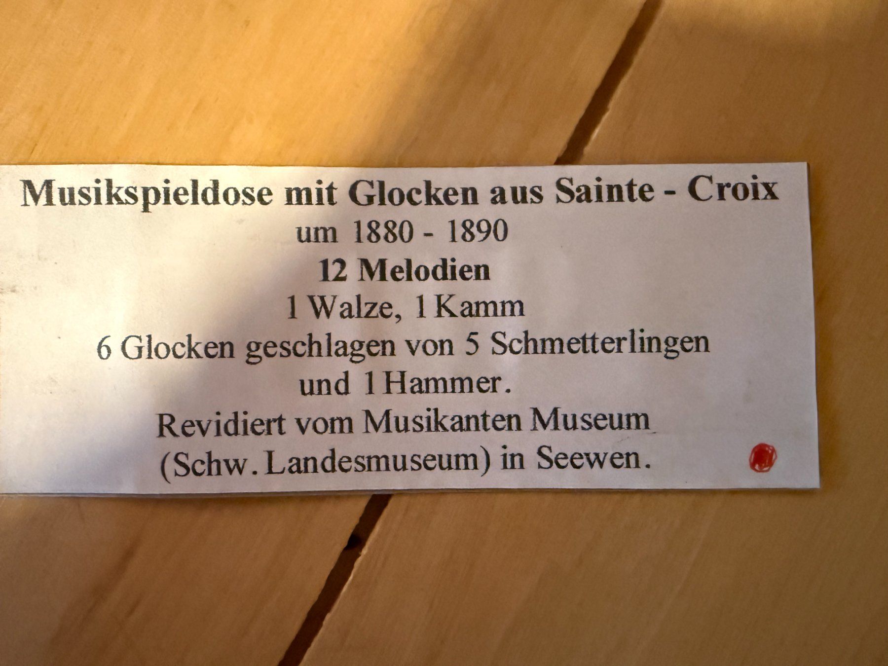 Carillon: Antike Musikspieldose aus Sainte- Croix – Usato da Wislikofen venduto da Unique169 1