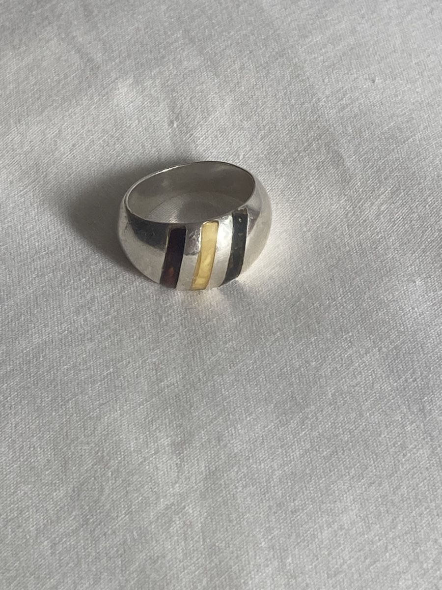 Ringe: Antiker Silberring mit Bernstein – Gebraucht aus Zürich von lil_tqy8