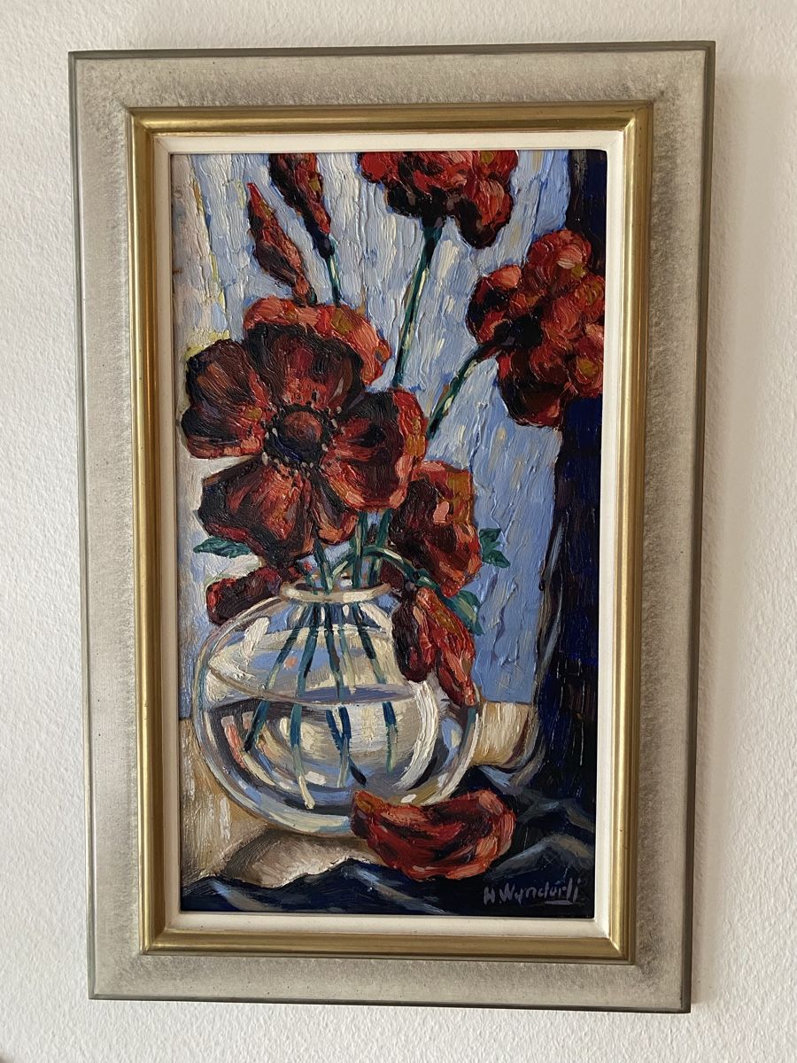 Foto & Immagini: Altes Bild Mohnblumen – Usato da Zürich venduto da suslette