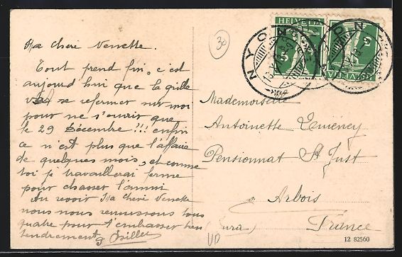 Cartoline postali: AK Nyon, Le Quai, 1913 – Usato da Berlin venduto da bartko-reher 1