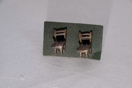 Silber 925 Ohrstecker/Anstecker - Sterling Stuhl / Stühle