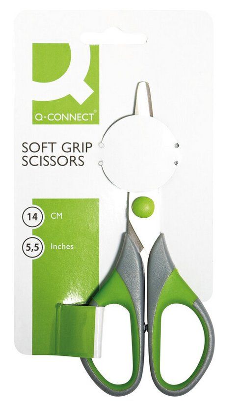Tutti gli attrezzi: Q-CONNECT® Schere Soft Grip 14 cm – Nuovo e nell'imballaggio originale da Oensingen venduto da Liquidations-Shop