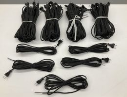 25 Stück Anschlusskabel 2 Pol-Stecker Gummikabel 5,2m