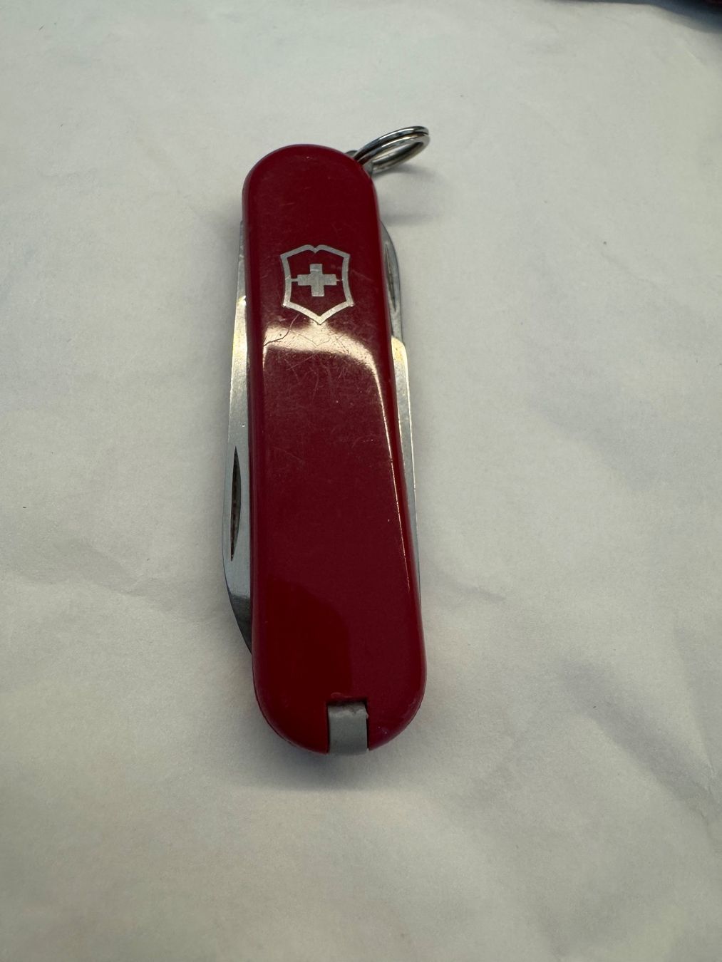 Victorinox Coltelli tascabile: Victorinox Classic mit Lederetui – Usato da Kestenholz venduto da Sackmesser67 3