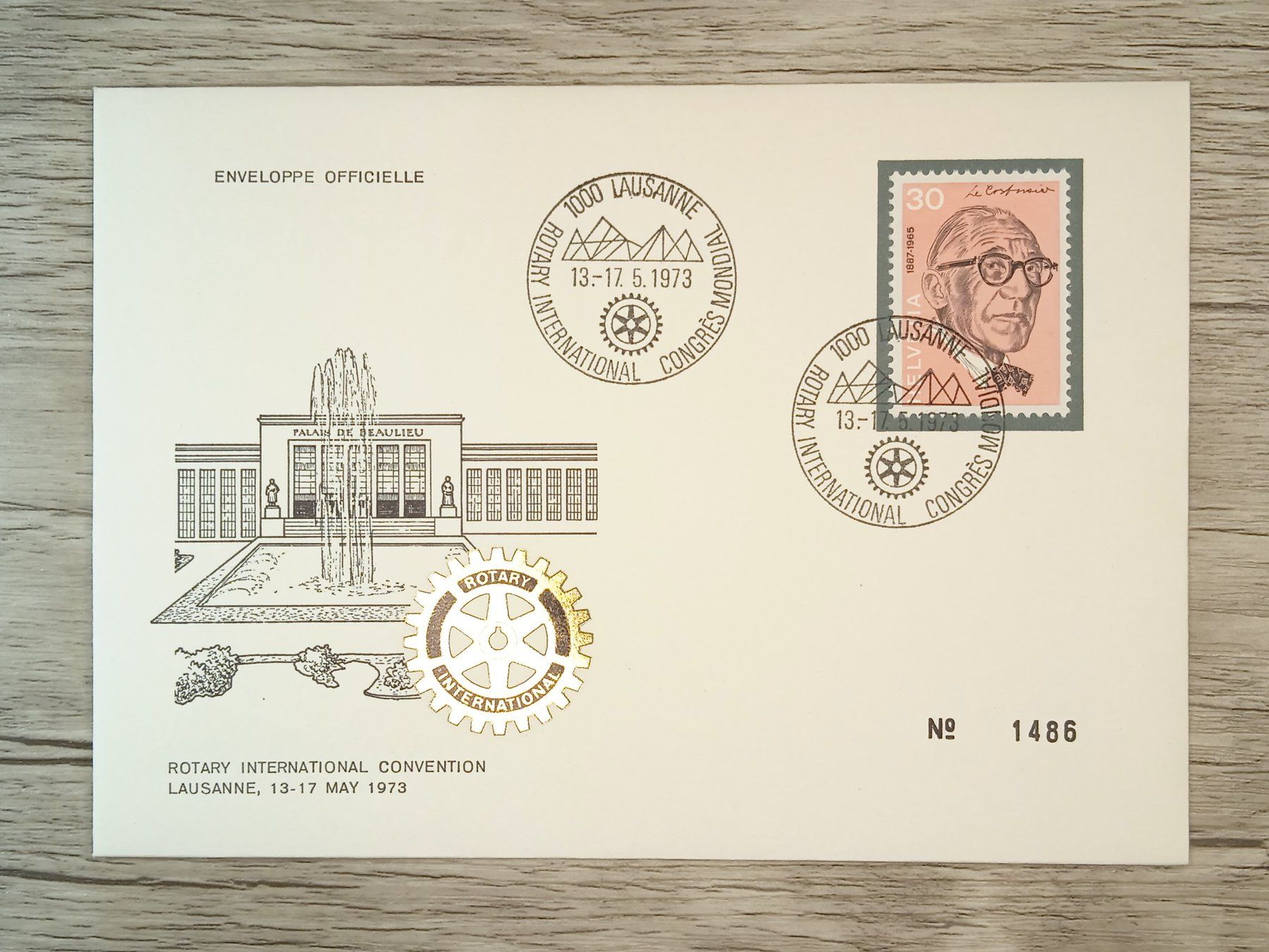 Tutti i francobolli: TR56 Enveloppe + Timbre Suisse 1973 – Usato da Cousset venduto da Patrick_Collections
