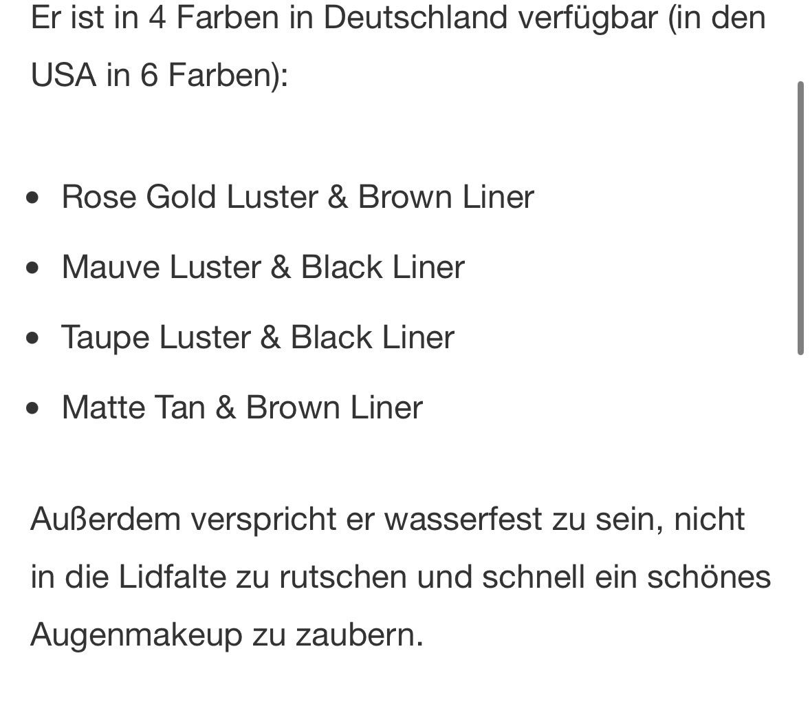 Make-up: tarte quick stick waterproof shadow & liner Ladenpreis CHF26 – Nuovo e nell'imballaggio originale da Zürich venduto da deruja 8