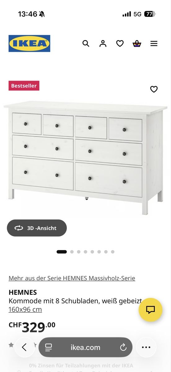 Ikea Commodes: Ikea kommode HEMNES – D'occasion à Heimberg par jill.huegli 3