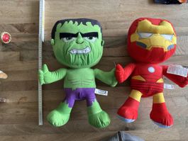 Marvel Avengers Stoffpuppen: Hulk und Iron Man, neu!