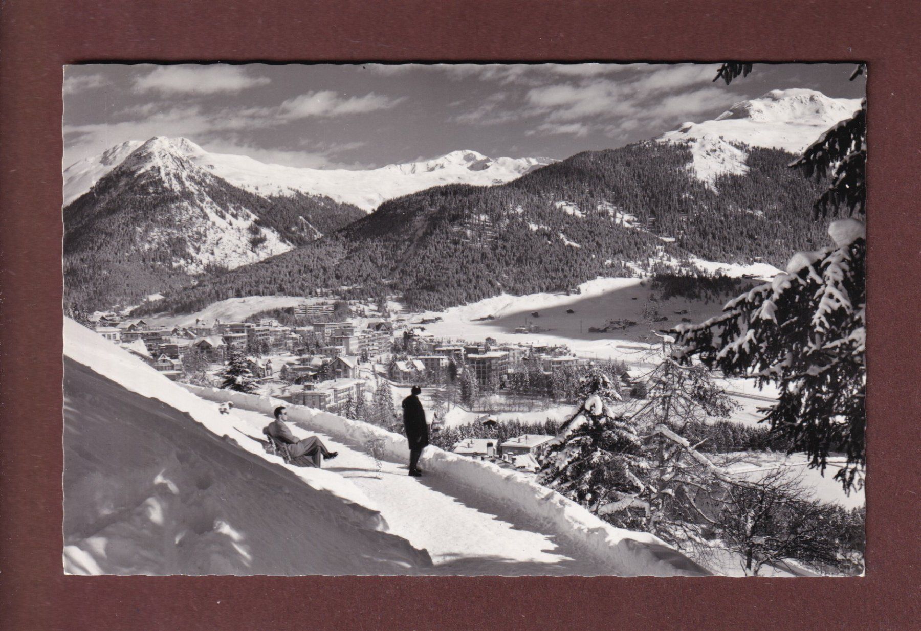 Cartoline postali: DAVOS-PLATZ - Englisch-Viertel – Usato da Pully venduto da nicecards-shop
