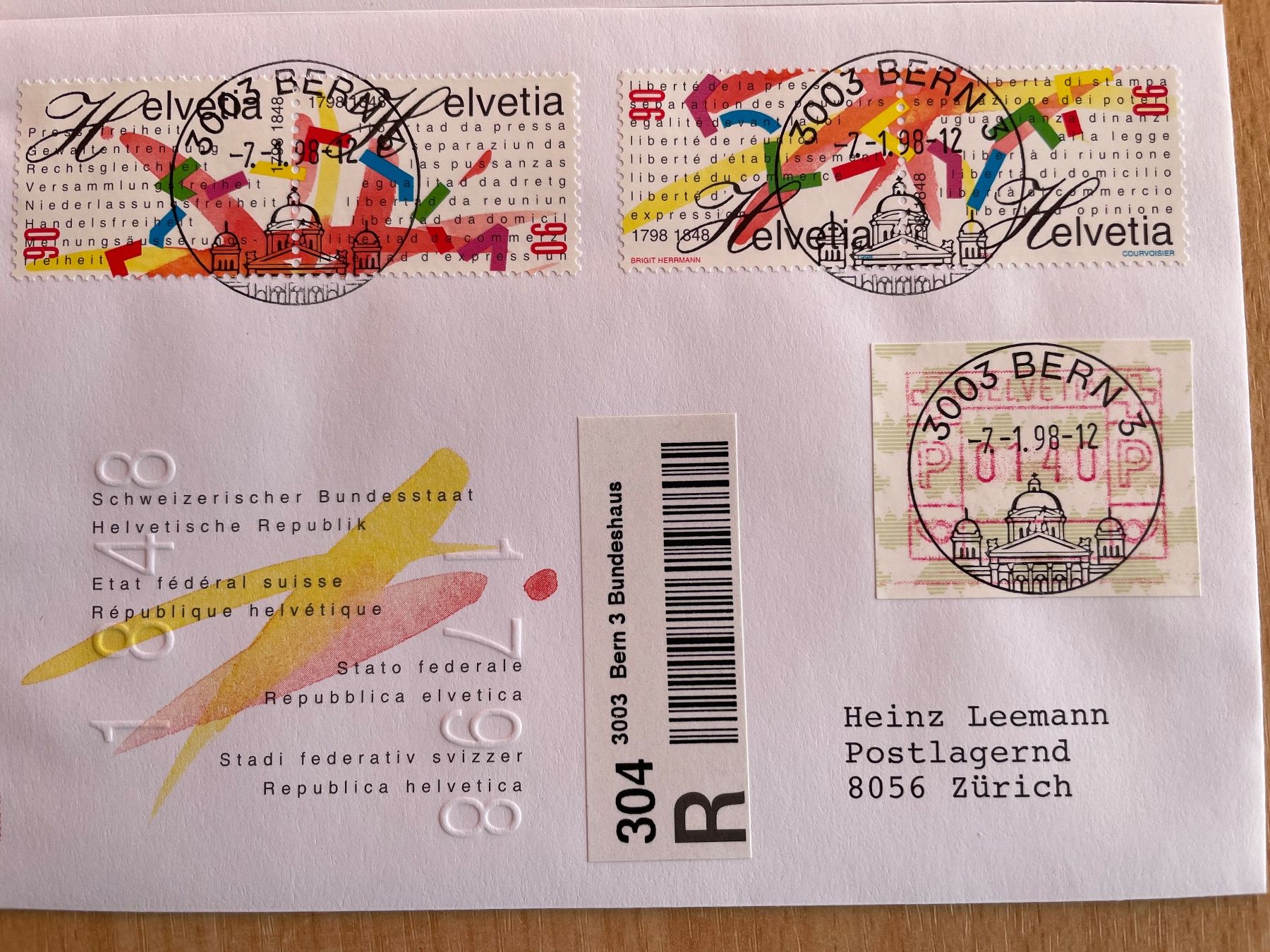 Alle Briefmarken: 2 env. se tenant, rares ! – Gebraucht aus Sonceboz-Sombeval von Comment2 2