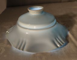 Lampenschirm, Opalglas, weiss