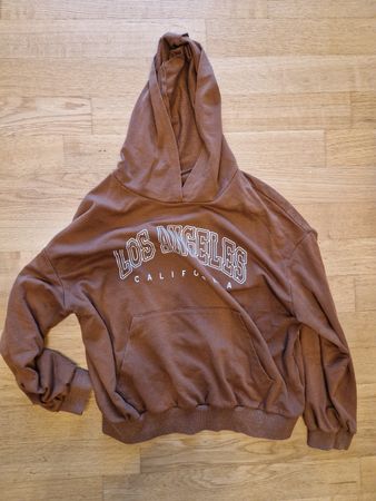 Sweat à capuche Los Angeles Californie marron taille 146