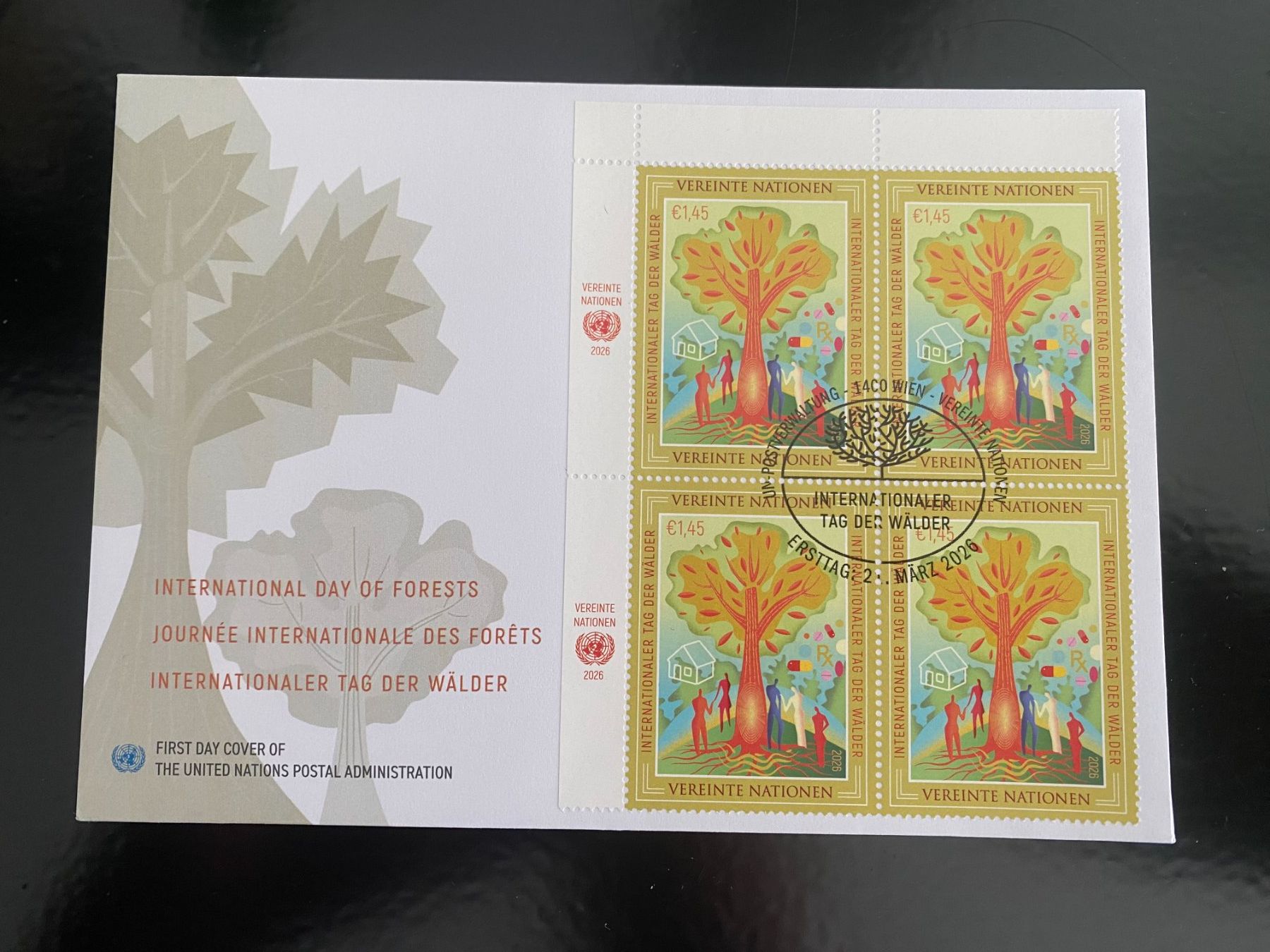 Tutti i francobolli: UNO ONU Wien 2026 / FDC / Viererblock – Nuovo e nell'imballaggio originale da Grand-Lancy venduto da Dany1973