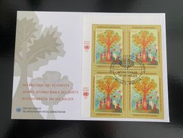 UNO ONU Wien 2026 / FDC / Viererblock