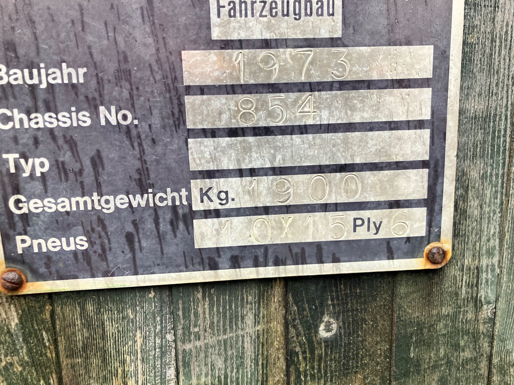 Niederberger Anhänger: Manschaftswagen / Bauwagen Nr 2 – Defekt aus Hirzel von  4