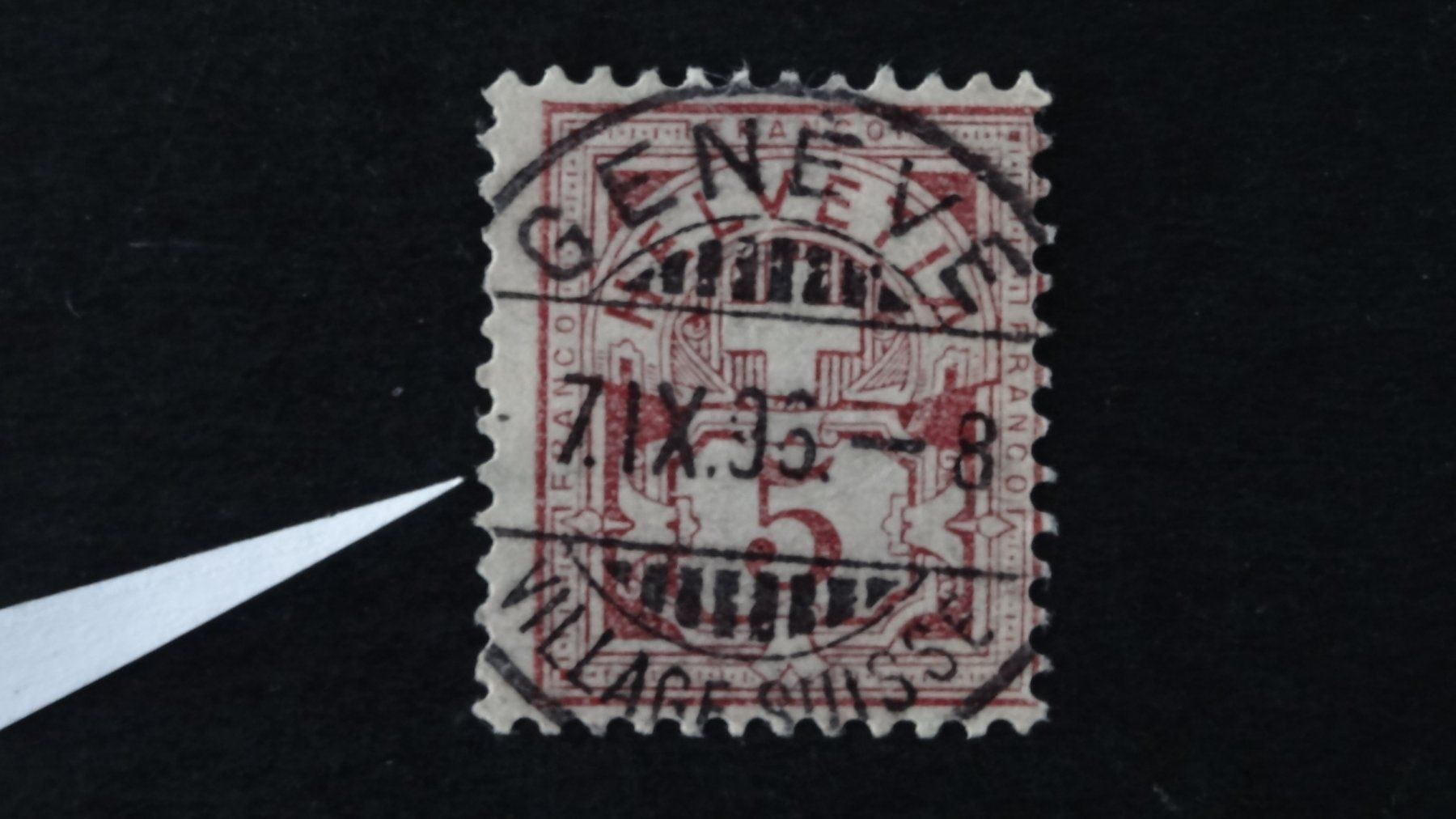 Alle Briefmarken: dezentriert SBK 60A   123 – Gebraucht aus Anwil von zuggi57