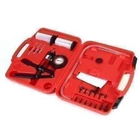 Unterdruckpumpe Set Für KFZ - Zum Bremsenentlüften Und Druckprüfen