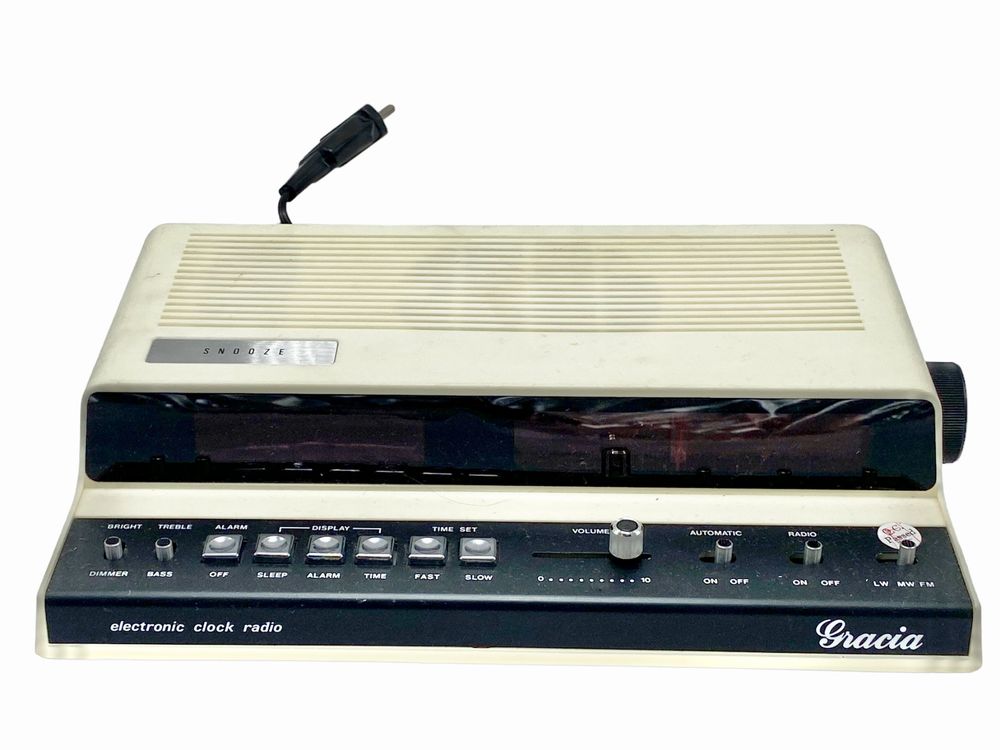 Radio-réveil Philips Vintage 390 – Années 70, Fonctionnel, Radio AM/FM Et Alarme