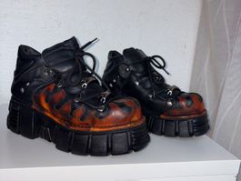 New Rock cuir flammes unisexe Limited Edition