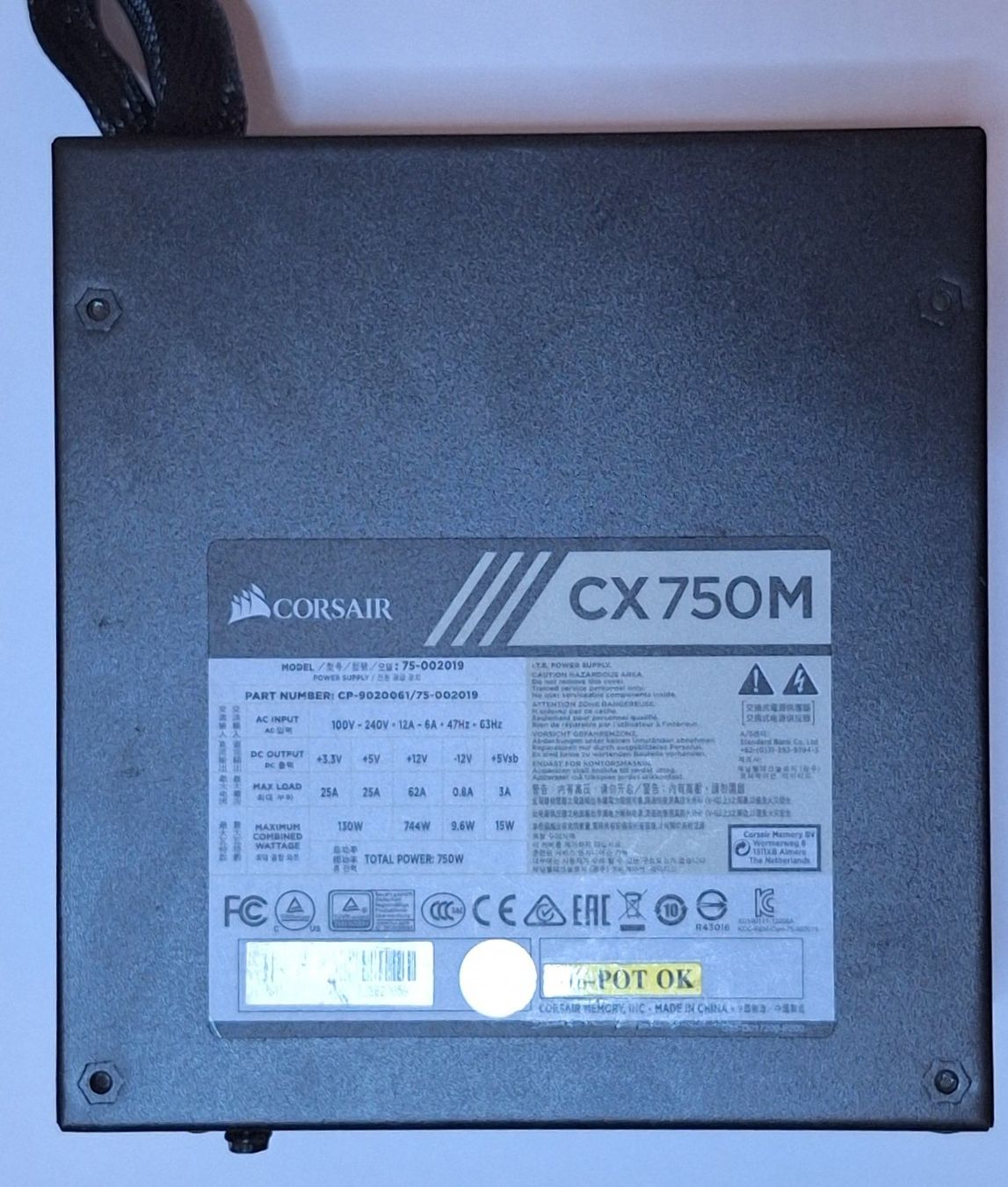 Corsair Componenti elettronici: Corsair CX750 Computer PSU 750W – Usato da Winterthur venduto da sve_5jmg 3
