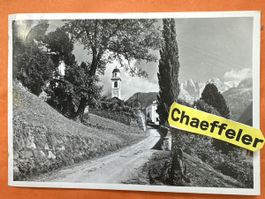 1947 Soglio, Dorfeingang Bergell, Graubünden, Schweiz