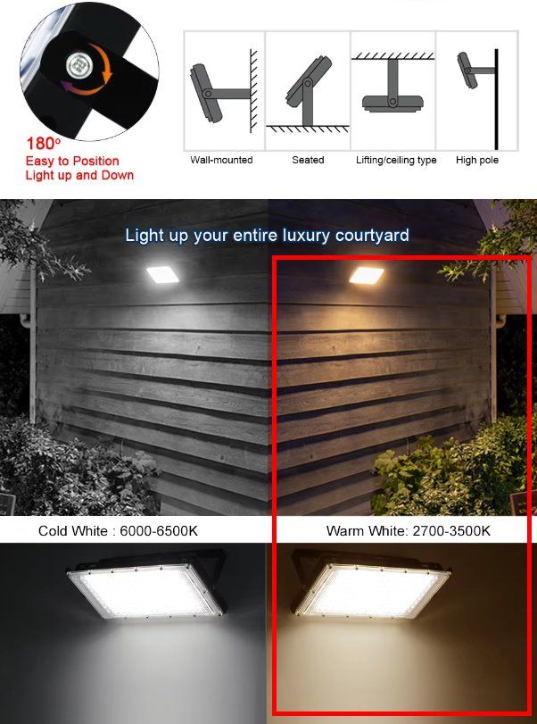 Lampade: LED 150W Flutlicht Aussenstrahler IP65, Warm White – Nuovo e nell'imballaggio originale da Romanshorn venduto da pfimex 1