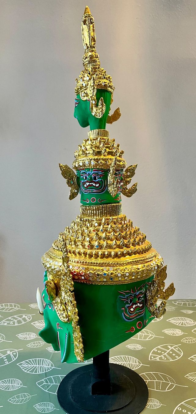 Tutte le decorazioni: Thai Khon Maske Deko / Farbe Grün – Usato da Uffikon venduto da san123day 8