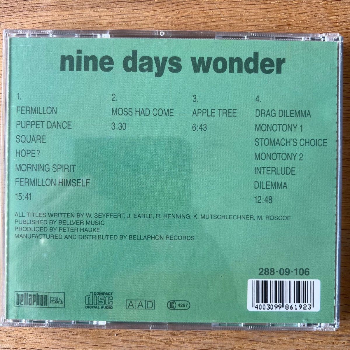 CD: Nine Days Wonder - Same / CD - 1. D-Press. 1993 - TOP – Usato da Gais venduto da soundcave57 1