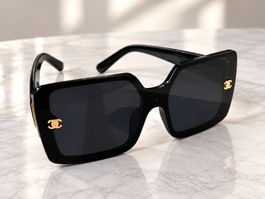 Sonnenbrille für Damen – Schwarz/Gold