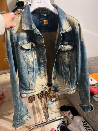 Jeansjacke Boss Orange blau