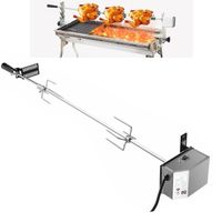 Drehspiess Motor Grillspiess Edelstahl Motor BBQ Set