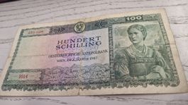 100 Schilling Oesterreichische Nationalbank 1947 Banknote