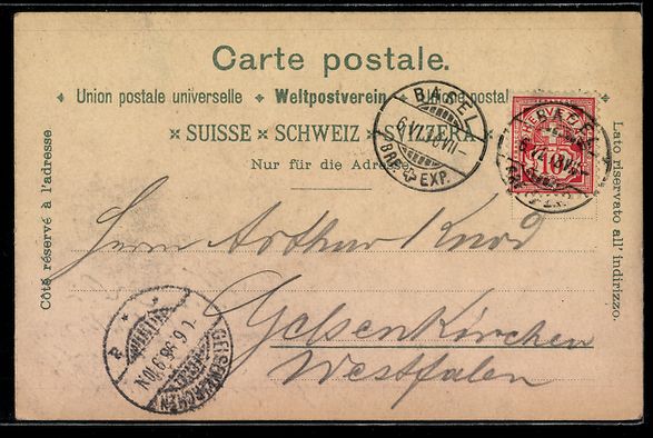Cartes postales: Litho Basel, Spalen-Thor, Münster, Rhei – D'occasion à Berlin par bartko-reher 1