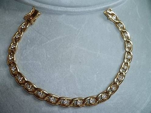Bracciali & Braccialetti: Bracelet en or avec diamants – Usato da Boudry venduto da Stef71