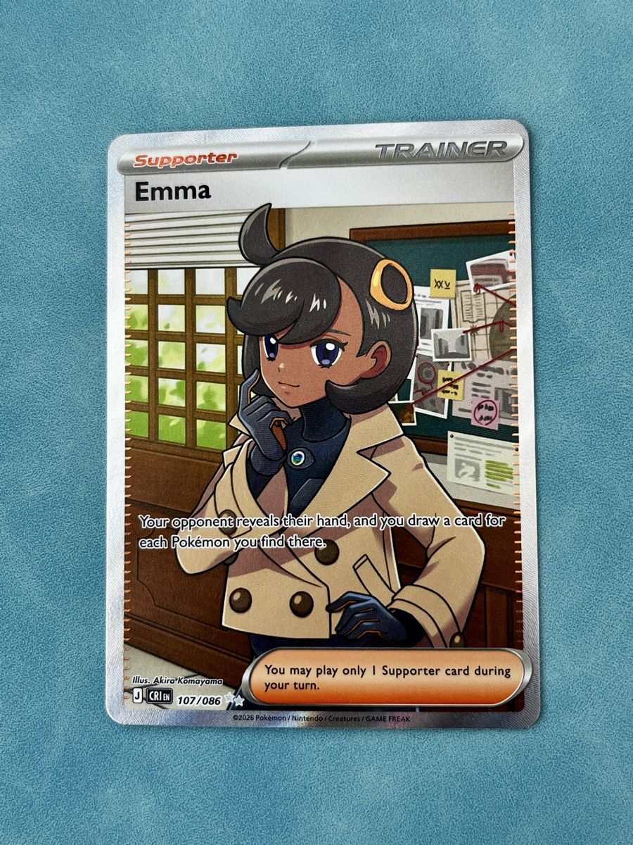 Pokémon Carte collezionabili: Pokémon Trainer Emma CRI 107/086 – Nuovo (secondo la descrizione) da Cham venduto da stellarsky