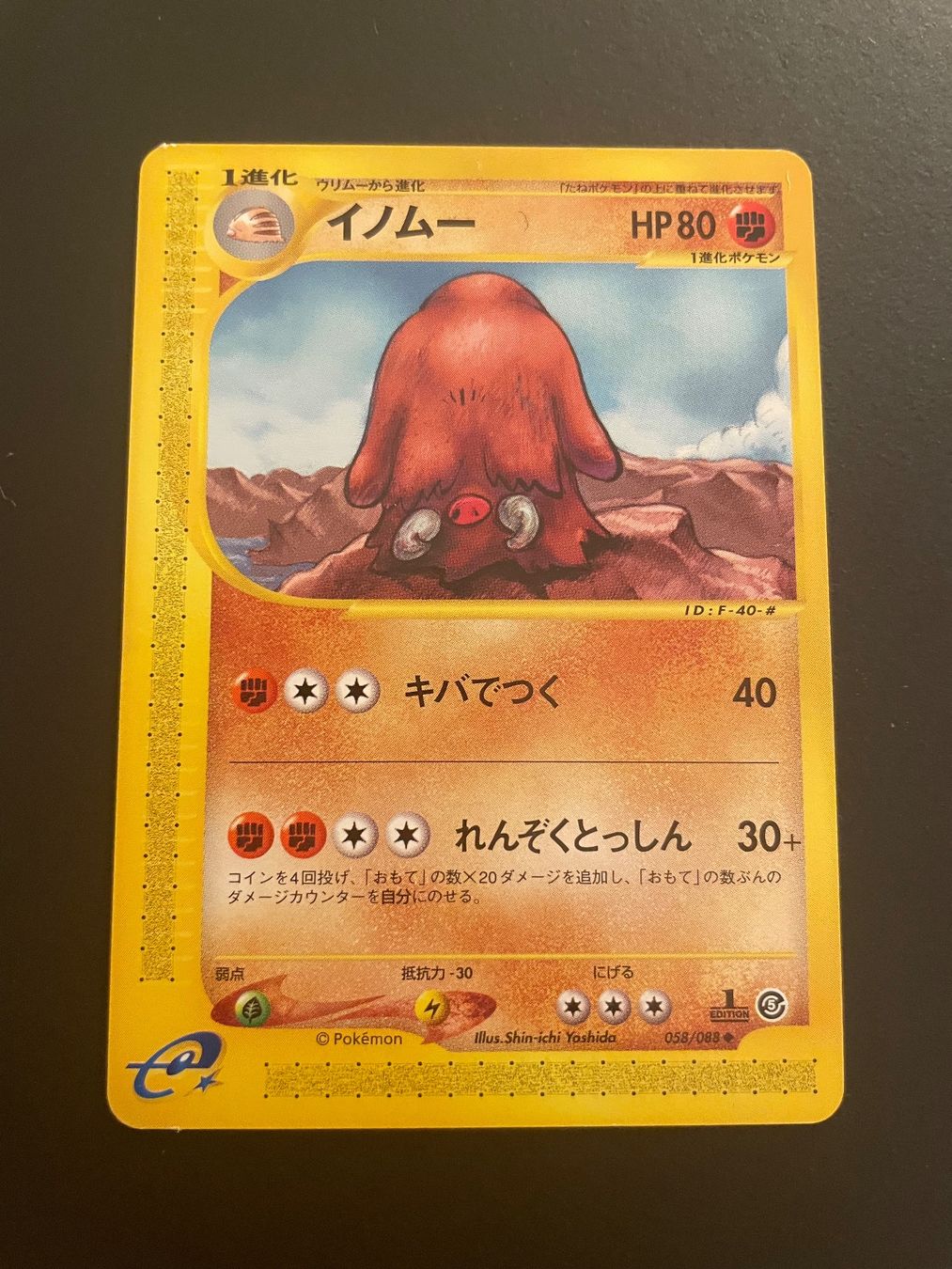 Pokémon Carte collezionabili: Piloswine 058/088 1st Edition E5 Mysterious Mountains – Usato da Zürich venduto da pokemon_cards