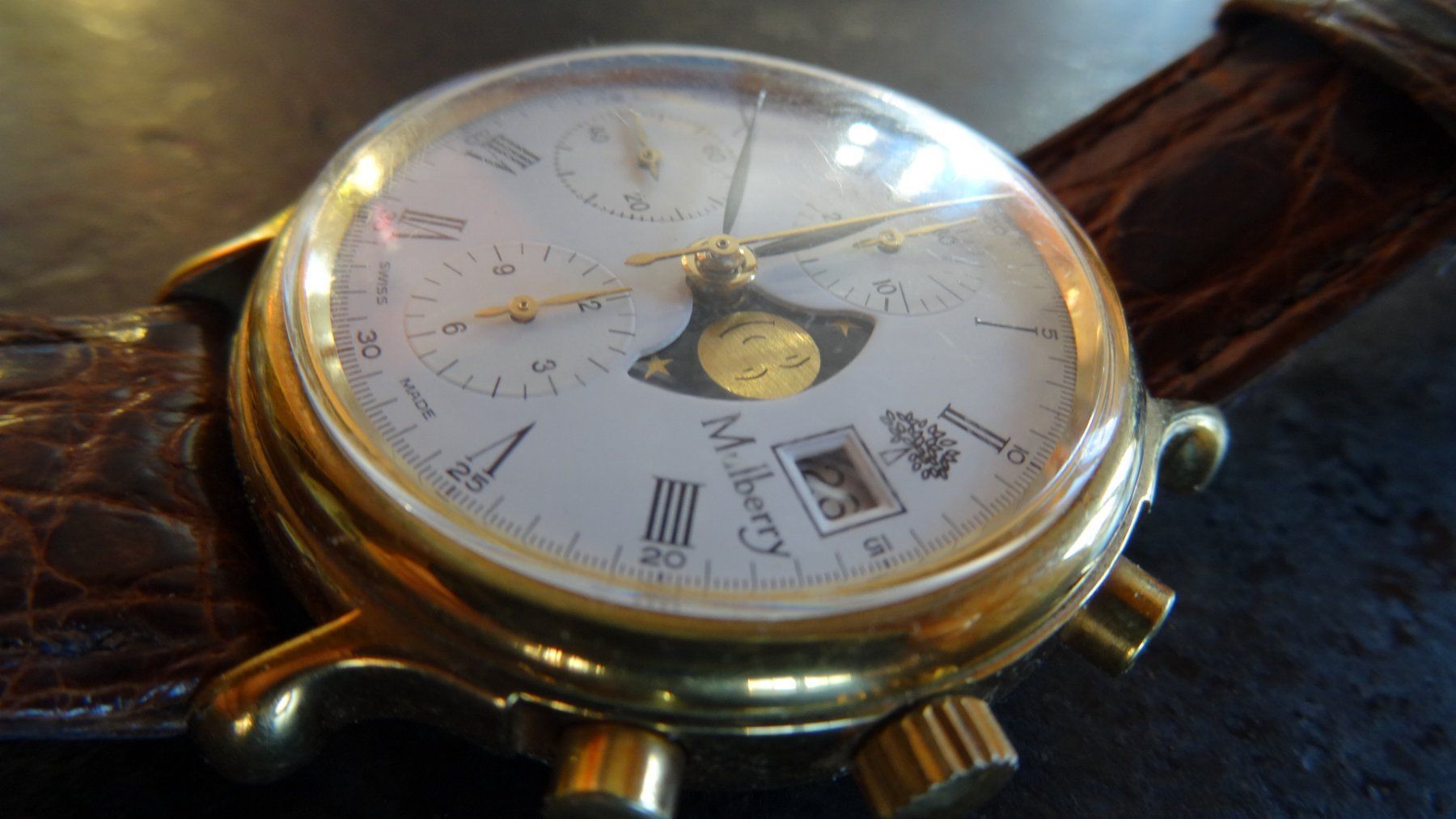 Orologi: Mulberry Chrongraph Mondphase 37mm – Usato da Sulz LU venduto da simula2 3