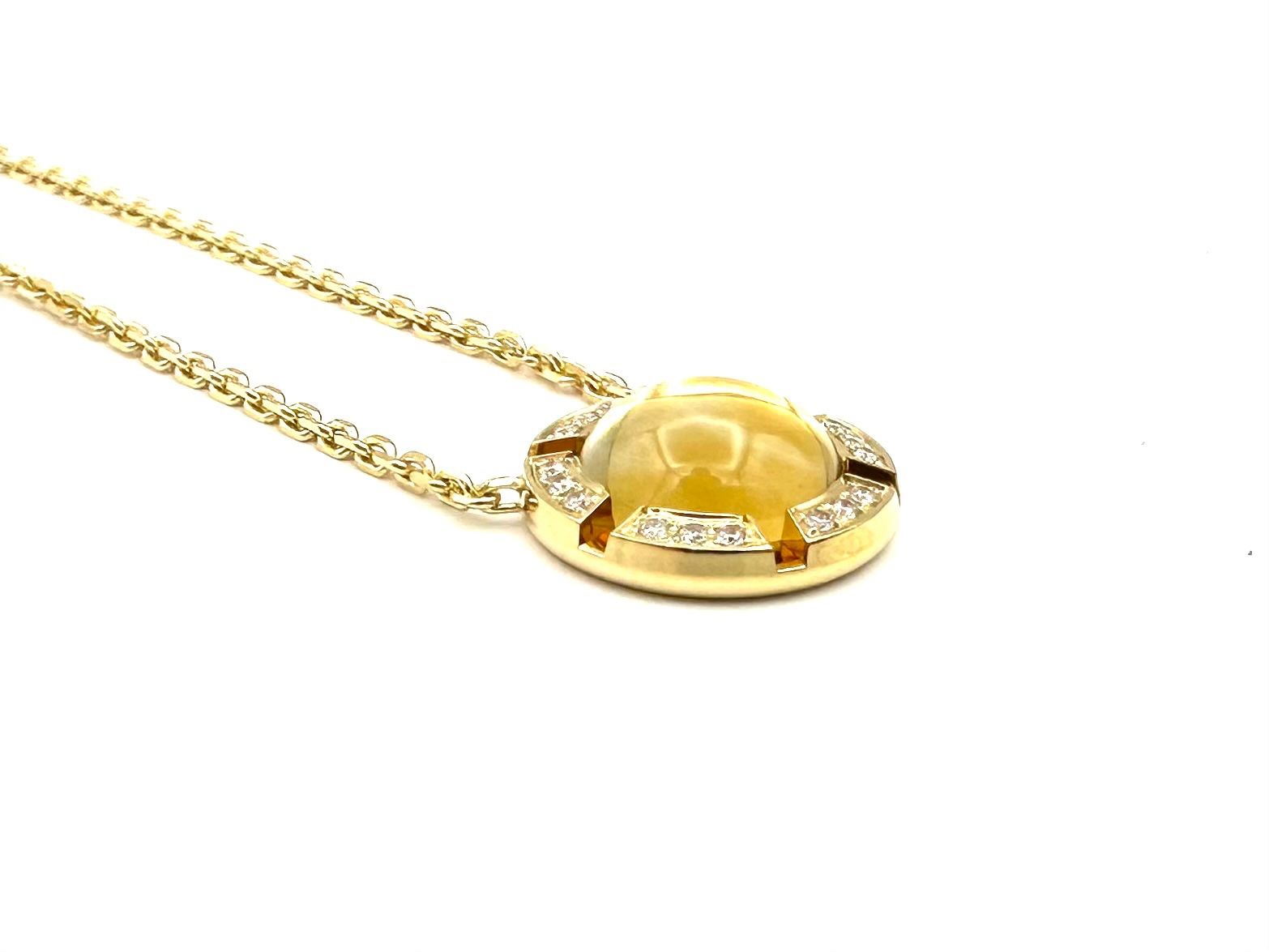 Catenine: CHAUMET. Collier "Class one", or jaune, citrine et diamants – Usato da Renens VD venduto da Diademe.sarl 4