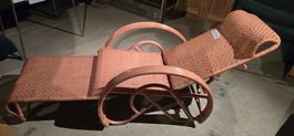 Vintage Rattan-Liege aus den 1950er oder 1970er Jahren