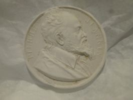 Entwurf Münze Medaille Gips / Baron Pierre Jeannin 1540-1623
