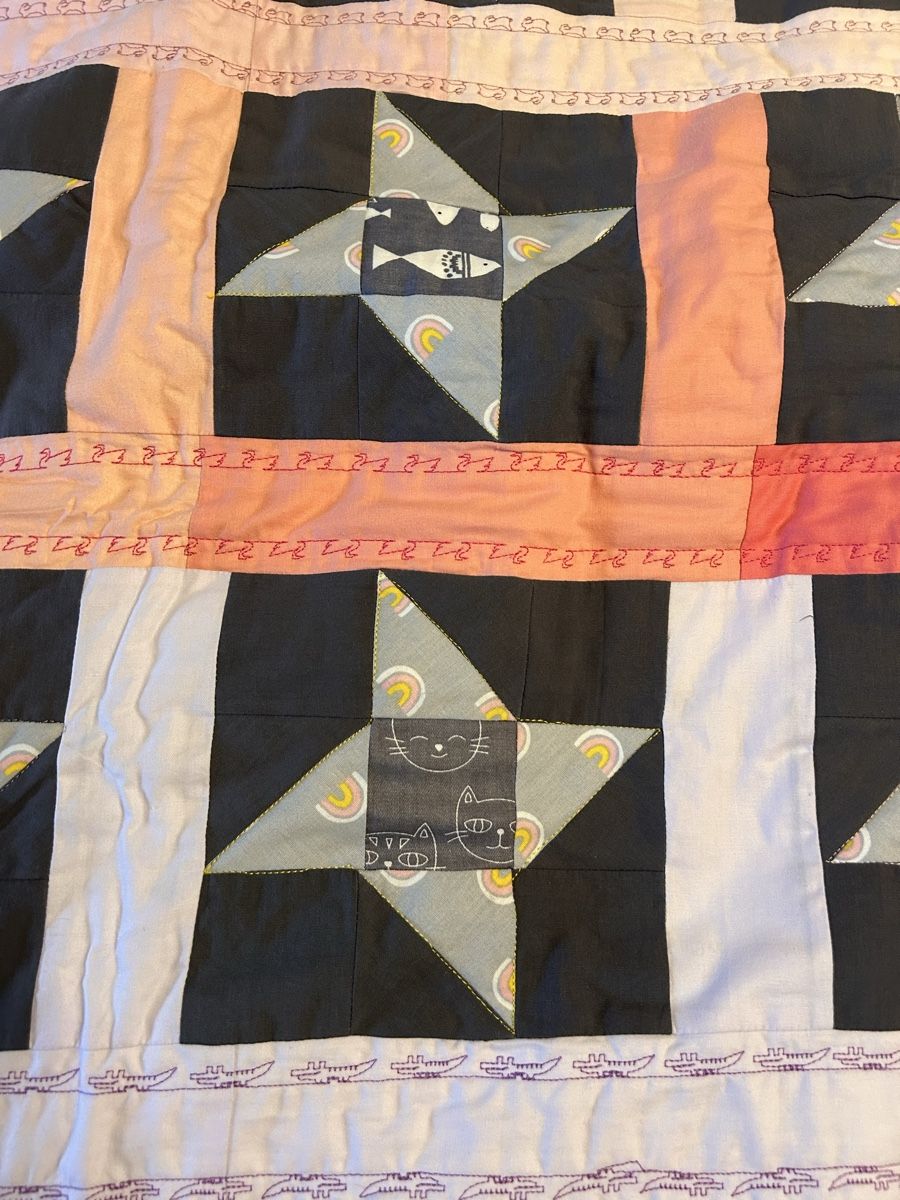 Decken: Handgefertigte Patchwork-Decke bunt mit Tiermotiven – Neu (gemäss Beschreibung) aus Rheineck von snc_g95p 5