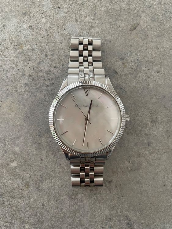 PAUL VALENTINE Tennis Armband Damen - 27 Zirkonia Steine & Edelstahl Silber