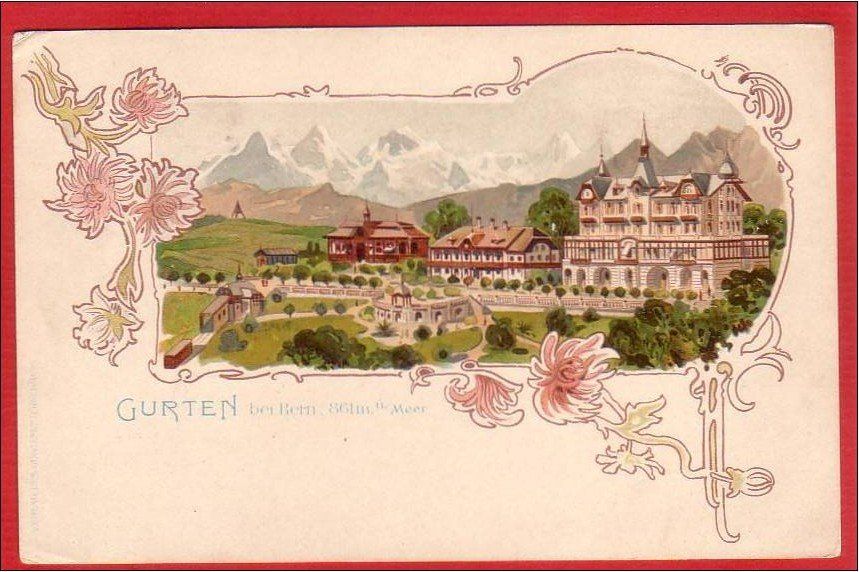 Cartes postales: GURTEN BEI BERN, LITHO – D'occasion à Grüningen par Kartenlaube