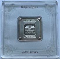 schöner 1 Silber-Unzen-Barren (31.1 Gr.) Geiger Edelmetalle
