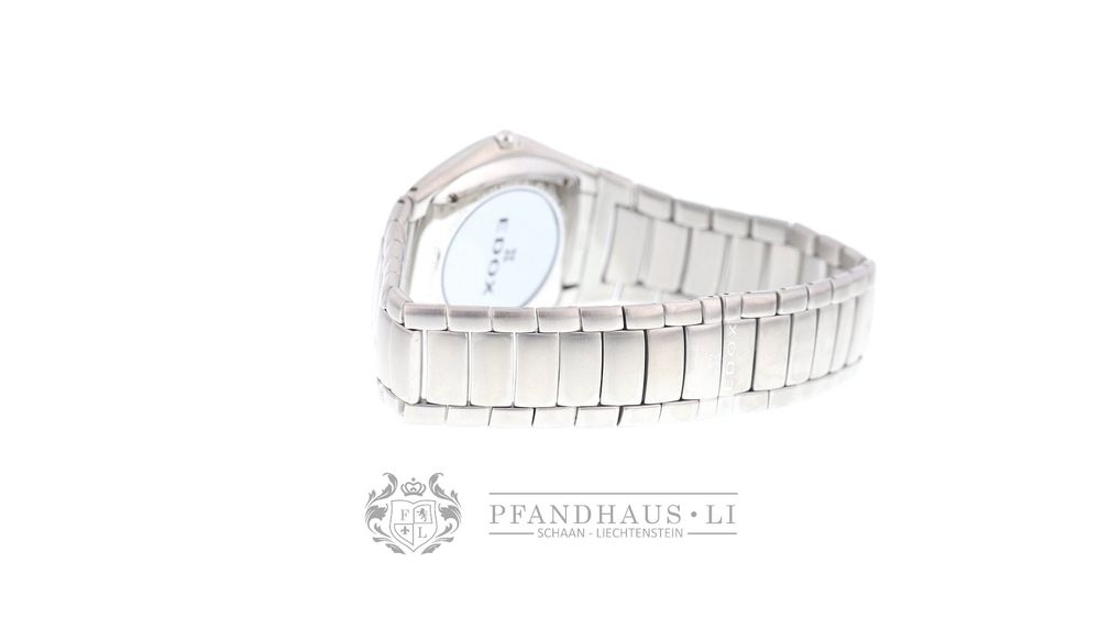 Edox Les Bémonts Ultra Slim Herrenuhr Schwarz NEU 5
