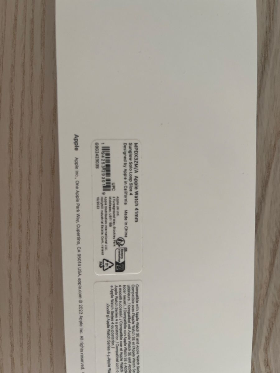 Apple Armbänder & -reifen: Apple Watch 41mm Sunglow Solo Loop - Size 4 – Neu (gemäss Beschreibung) aus Zürich von ecracco 3