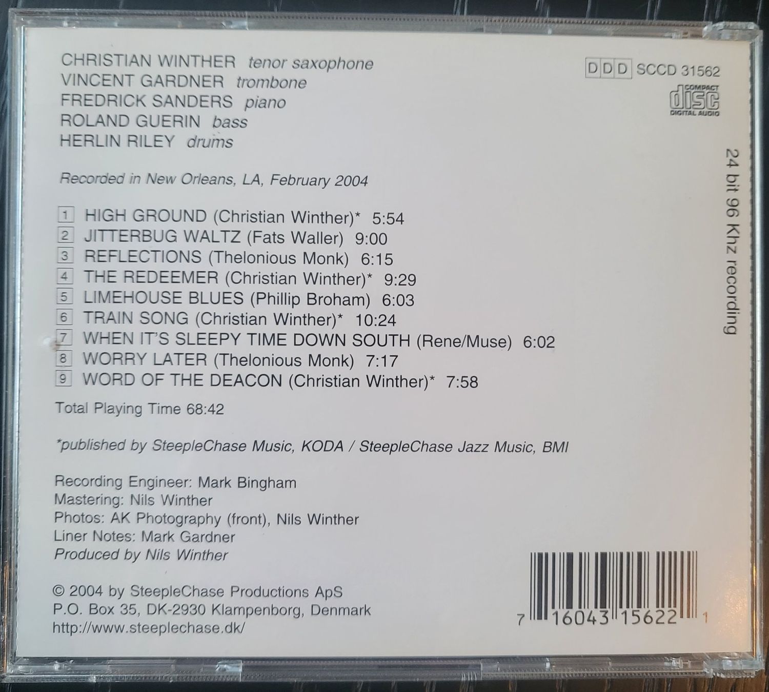 CD: Christian Winther ‎– Blue Function – Usato da Neuchâtel venduto da wikit 1