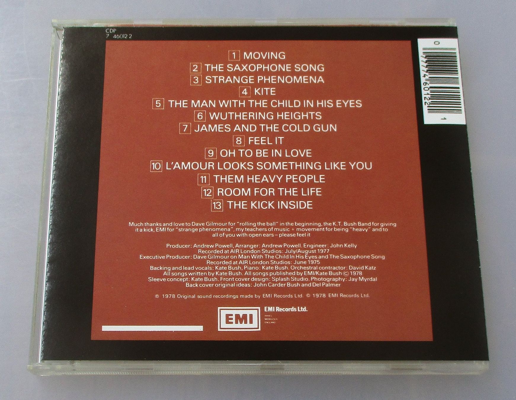 CD: KATE BUSH - The Kick Inside – Usato da Wattwil venduto da Muriel11 1