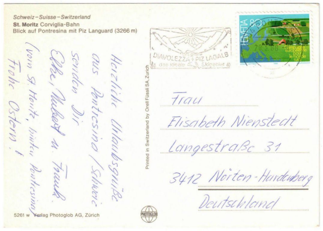 Cartes postales: St. Moritz - Standseilbahn Corviglia – D'occasion à Binningen par Mountainrider 1